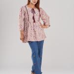 Short Top  Decorative Front Lace & Tassel Details